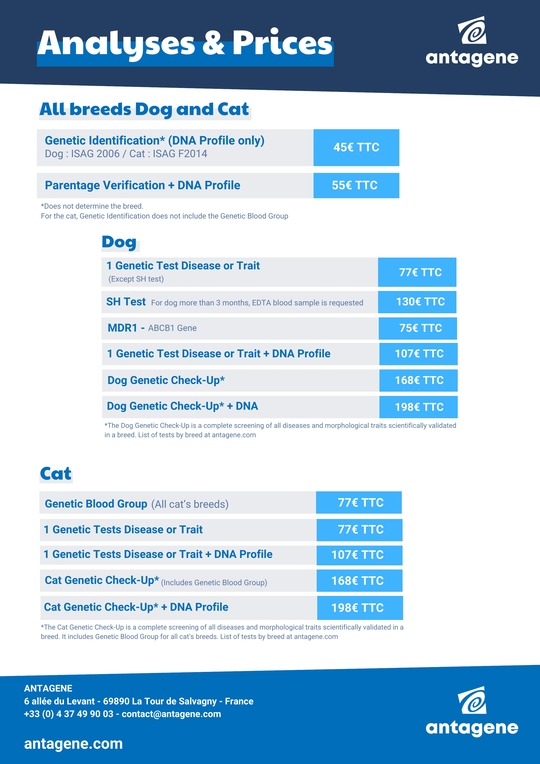 ANTAGENE_Tarifs_EN